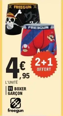 E.Leclerc FREEGUN Boxer garçon offre