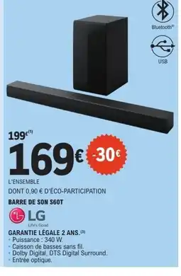 E.Leclerc LG Barre de son offre