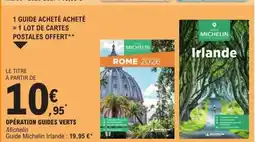 E.Leclerc MICHELIN Opération guides verts offre