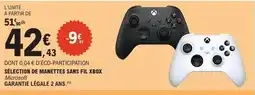 E.Leclerc Sélection de manettes sans fil xbox offre