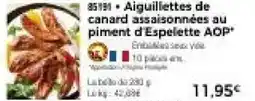 Thiriet Aiguillettes de canard assaisonnées au piment d'Espelette AOP offre
