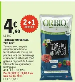 E.Leclerc OR BIO Terreau universel offre