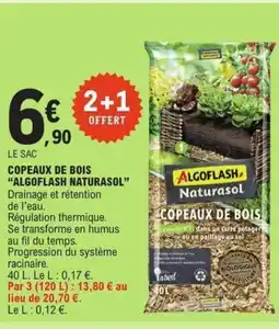 E.Leclerc ALGOFLASH NATURASOL Copeaux de bois offre