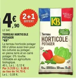 E.Leclerc KB Terreau horticole potager offre