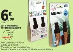 E.Leclerc JARDIBRIC Lot 2 arroseurs autonomes aquago offre