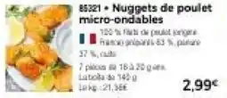 Thiriet Nuggets de poulet micro-ondables offre