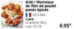 Thiriet Morceaux de filet de poulet panés épicés offre