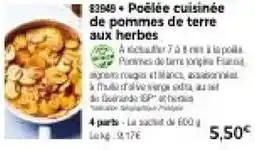 Thiriet Poêlée cuisinée de pommes de terre aux herbes offre