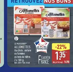 ALDI LE MARSIGNY Allumettes offre