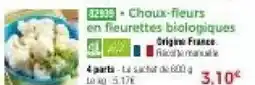 Thiriet Choux fleurs en fleurettes biologiques offre