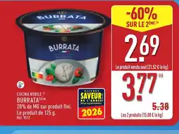 ALDI CUCINA NOBILE Burrata offre