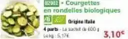 Thiriet Courgettes en rondelles biologiques offre