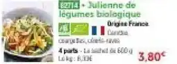 Thiriet Julienne de légumes biologique offre