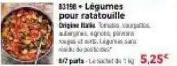 Thiriet Légumes pour ratatouille offre
