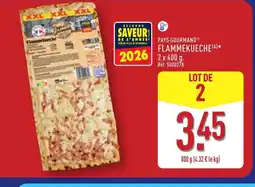 ALDI PAYS GOURMAND Flammekueche offre