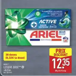 ALDI ARIEL LESSIVE DOSE +Active offre