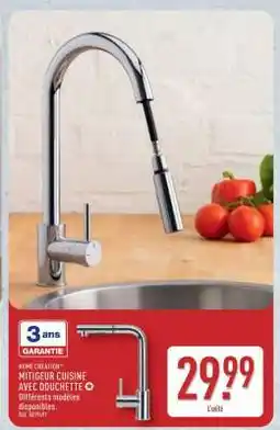 ALDI MITIGEUR CUISINE AVEC DOUCHETTE offre