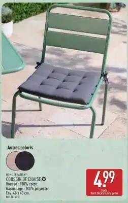ALDI Coussin de chaise offre
