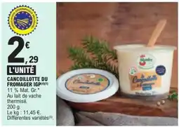 E.Leclerc CANCOILLOTTE DU FROMAGER IGP offre