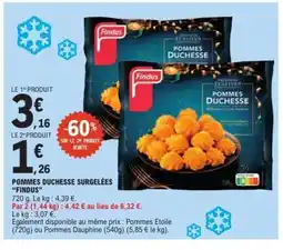 E.Leclerc POMMES DUCHESSE SURGELÉES FINDUS offre