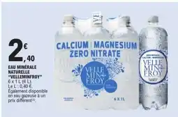 E.Leclerc EAU MINÉRALE NATURELLE VELLEMINFROY offre
