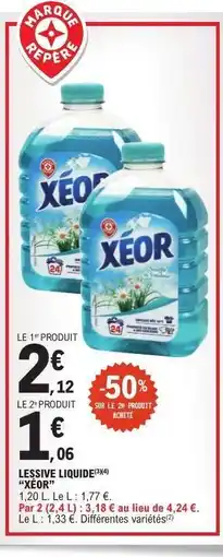 E.Leclerc Lessive Liquide XEOR offre