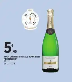 E.Leclerc AOC Crémant d'Alsace Blanc Brut 'Horstaden' offre