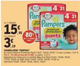 E.Leclerc CHANGES BEBE “PAMPERS” offre