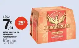 E.Leclerc BIÈRE BRASSIN DE PRINTEMPS “GRIMBERGEN” offre