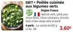 Thiriet Poélée cuisinée aux légumes verts offre