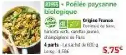 Thiriet Poélée paysanne biologique offre