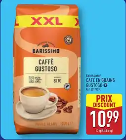 ALDI BARISSIMO Café en grains gustoso offre