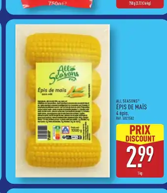 ALDI ALL SEASONS Épis de maïs offre