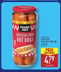 ALDI TRADER JOE'S Saucisses pour hot dogs offre