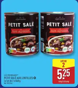 ALDI LES LÉGENDAIRES Petit salé aux lentilles offre