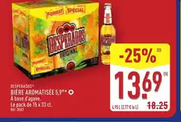 ALDI DESPERADOS Bière aromatisée 5,9° offre