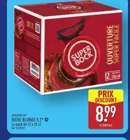 ALDI SUPERBOCk Bière blonde 5,2° offre