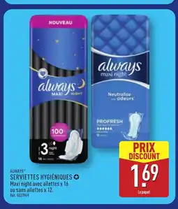 ALDI ALWAYS Serviettes hygiéniques offre