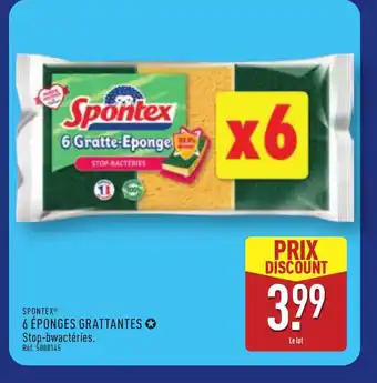 ALDI SPONTEX 6 éponges grattantes offre
