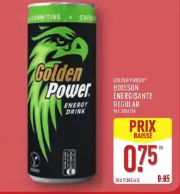 ALDI GOLDEN POWER Boisson énergisante regular offre