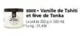 Thiriet Vanille de tahiti et fève de tonka offre