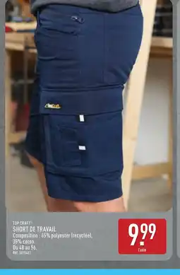 ALDI TOP CRAFT Short de travail offre
