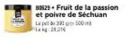 Thiriet Fruit de la passion et poivre de séchuan offre