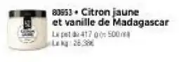 Thiriet Citron jaune et vanille de madagascar offre