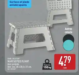 ALDI HOME CREATION Marchepied pliant offre