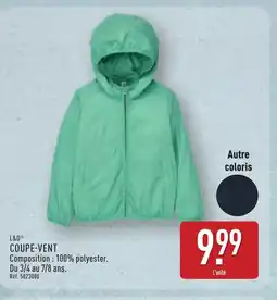 ALDI L&D Coupe-vent offre