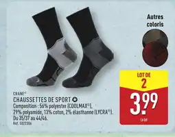 ALDI CRANE Chaussettes de sport offre