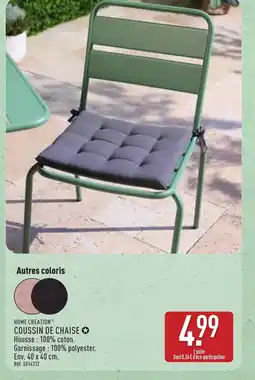 ALDI HOME CREATION Coussin de chaise offre