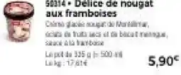 Thiriet Délice de nougat aux framboises offre