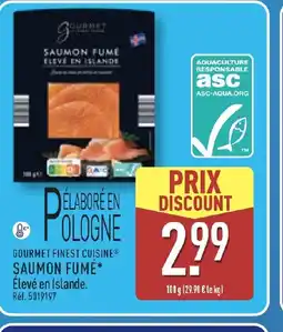 ALDI GOURMET FINEST CUISINE Saumon fumé offre